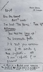 Letter from S.R.Crockett to Dan Mowat